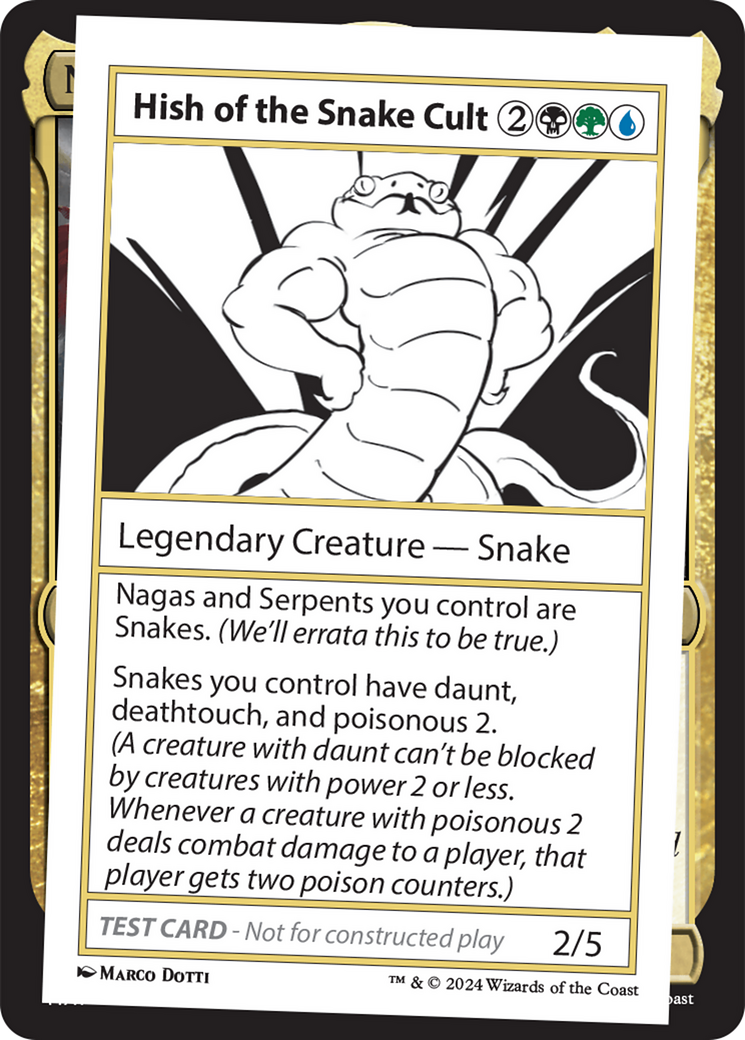 Hish of the Snake Cult [Mystery Booster 2 Playtest Cards]-1