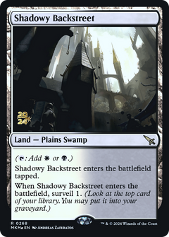 Shadowy Backstreet [Murders at Karlov Manor Prerelease Promos]-1