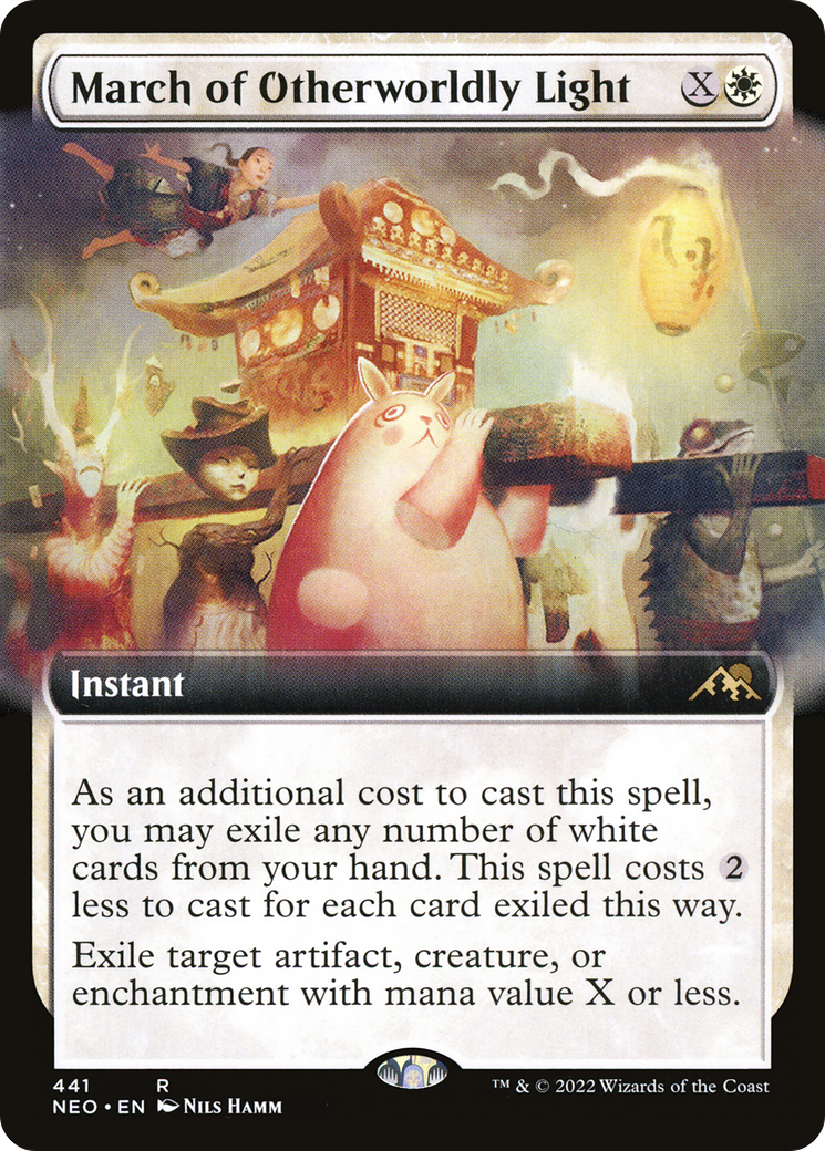 March of Otherworldly Light (Extended Art) [Kamigawa: Neon Dynasty]-1