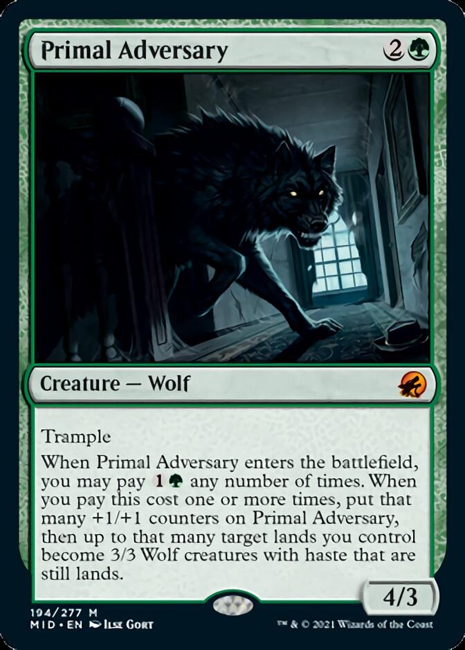 Primal Adversary [Innistrad: Midnight Hunt]-1