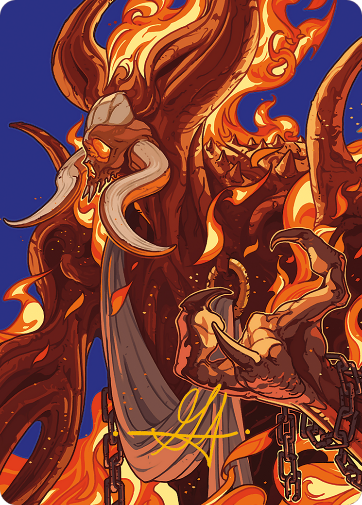 Phlage, Titan of Fire's Fury // Phlage, Titan of Fire's Fury (AMH3-050) - Modern Horizons 3 Art Series (Borderless) Foil-1