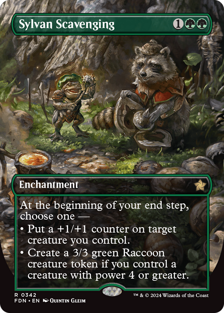 Sylvan Scavenging (Borderless) [Foundations]-1