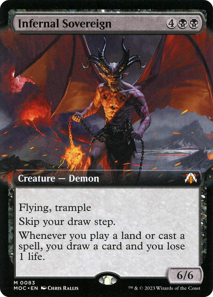 Infernal Sovereign (Extended Art) [March of the Machine Commander]-1