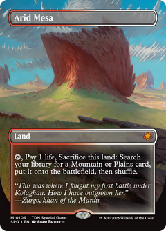 Arid Mesa (Borderless) [Tarkir: Dragonstorm Special Guests]-1