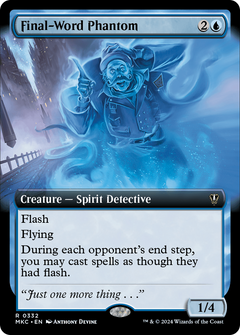 Final-Word Phantom (Extended Art) [Murders at Karlov Manor Commander]-1