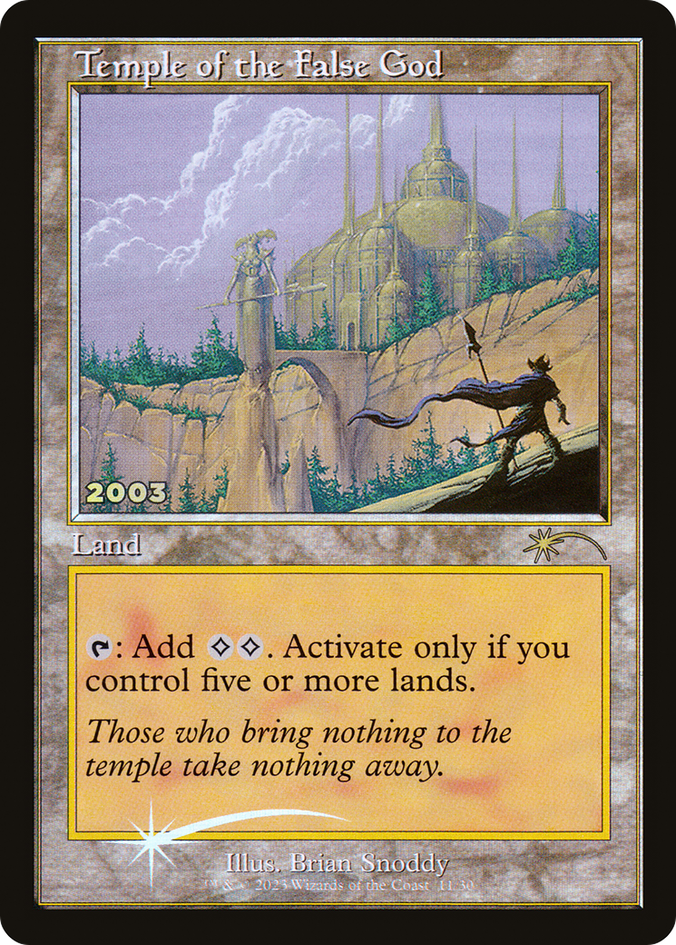 Temple of the False God [30th Anniversary Promos]-1