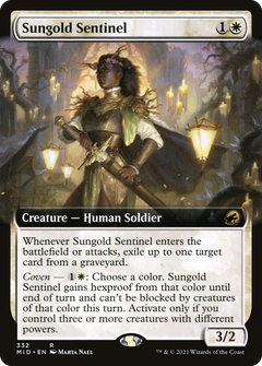 Sungold Sentinel (Extended Art) [Innistrad: Midnight Hunt]-1