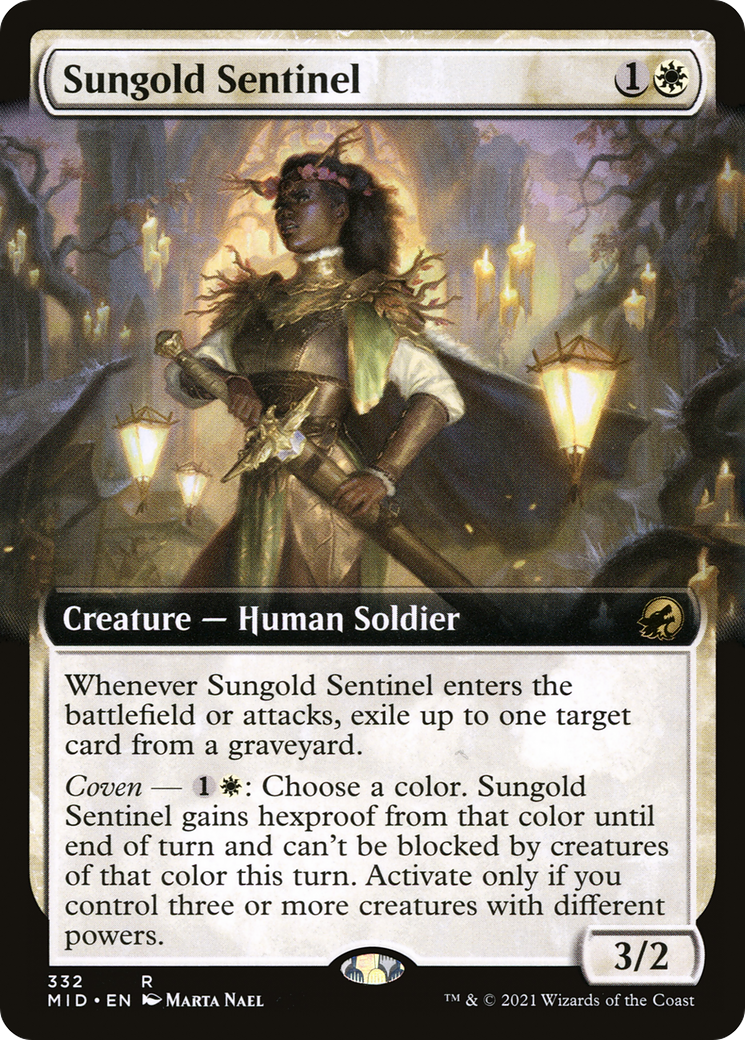 Sungold Sentinel (Extended Art) [Innistrad: Midnight Hunt]-1