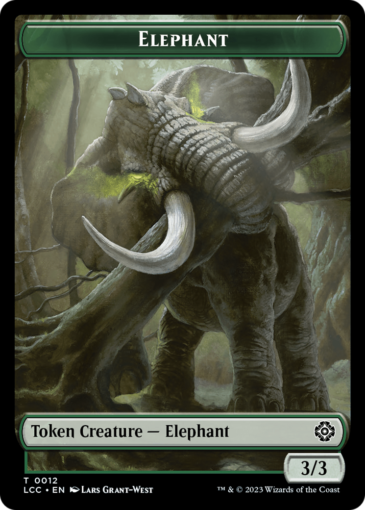 Elephant (TLCC-012) - The Lost Caverns of Ixalan Commander Tokens Foil-1