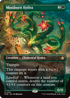 Mossborn Hydra (Borderless) [Foundations]-1