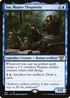 Sai, Master Thopterist [Kamigawa: Neon Dynasty Commander]-1