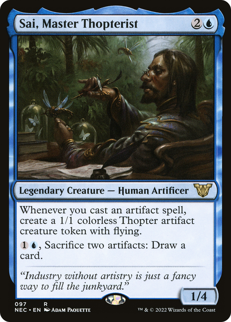 Sai, Master Thopterist [Kamigawa: Neon Dynasty Commander]-1