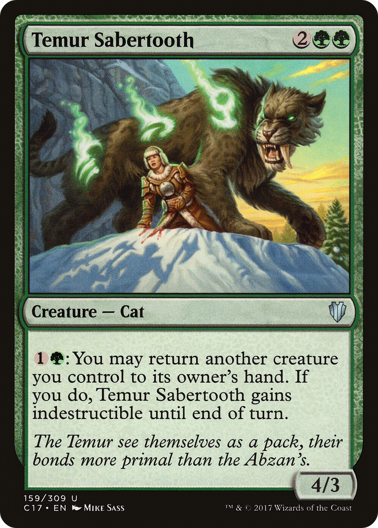Temur Sabertooth [Commander 2017]-1
