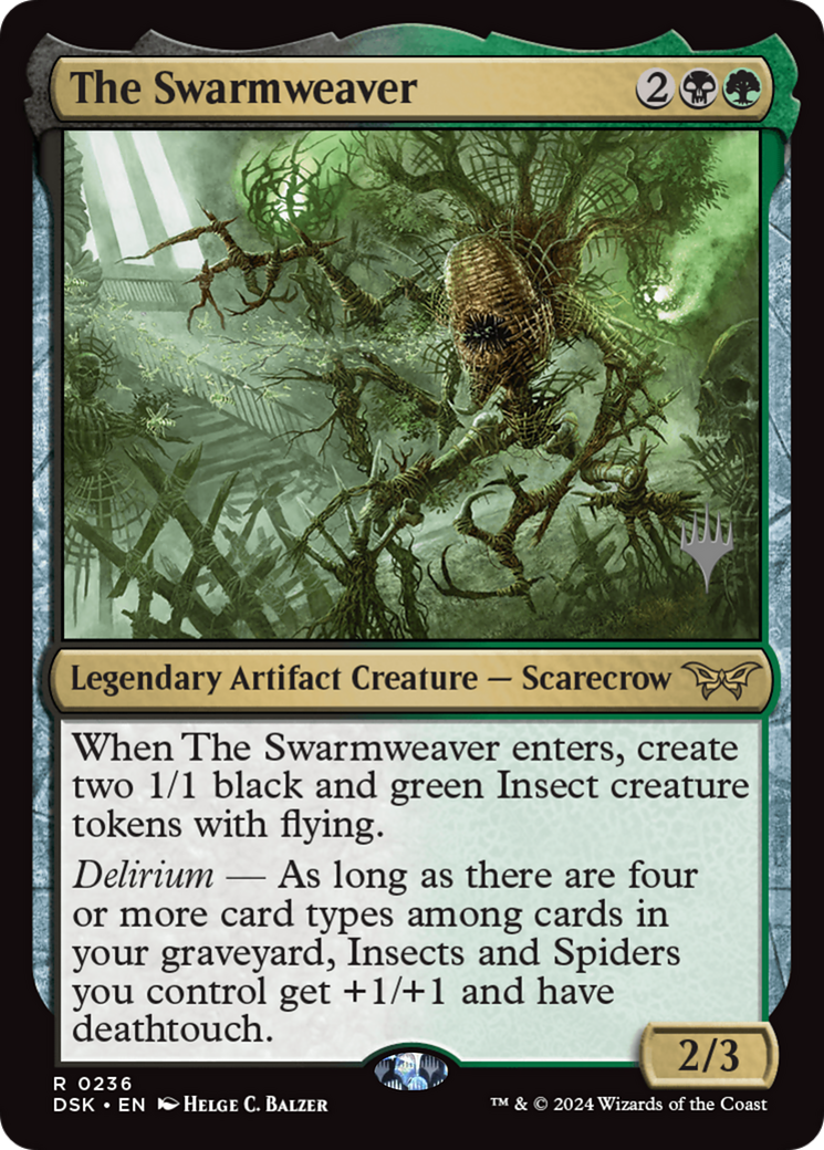 The Swarmweaver (0236) (Promo Pack) [Duskmourn: House of Horror Promos]-1