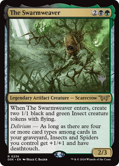 The Swarmweaver (0236) (Promo Pack) [Duskmourn: House of Horror Promos]-1