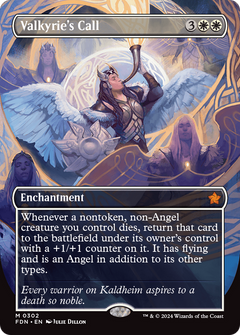 Valkyrie's Call (Borderless) (FDN-302) - Foundations: (enchantment) (Borderless)-1