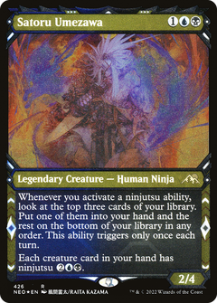 Satoru Umezawa (NEO-426) - Kamigawa: Neon Dynasty: (Showcase) Etched Foil-1