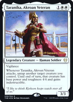 Taranika, Akroan Veteran [Theros Beyond Death Prerelease Promos]-1
