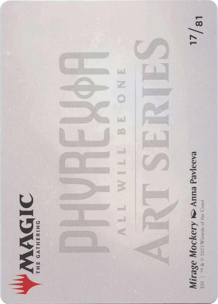 Mirage Mockery // Mirage Mockery (AONE-017) - Phyrexia: All Will Be One Art Series (Borderless) Foil-2
