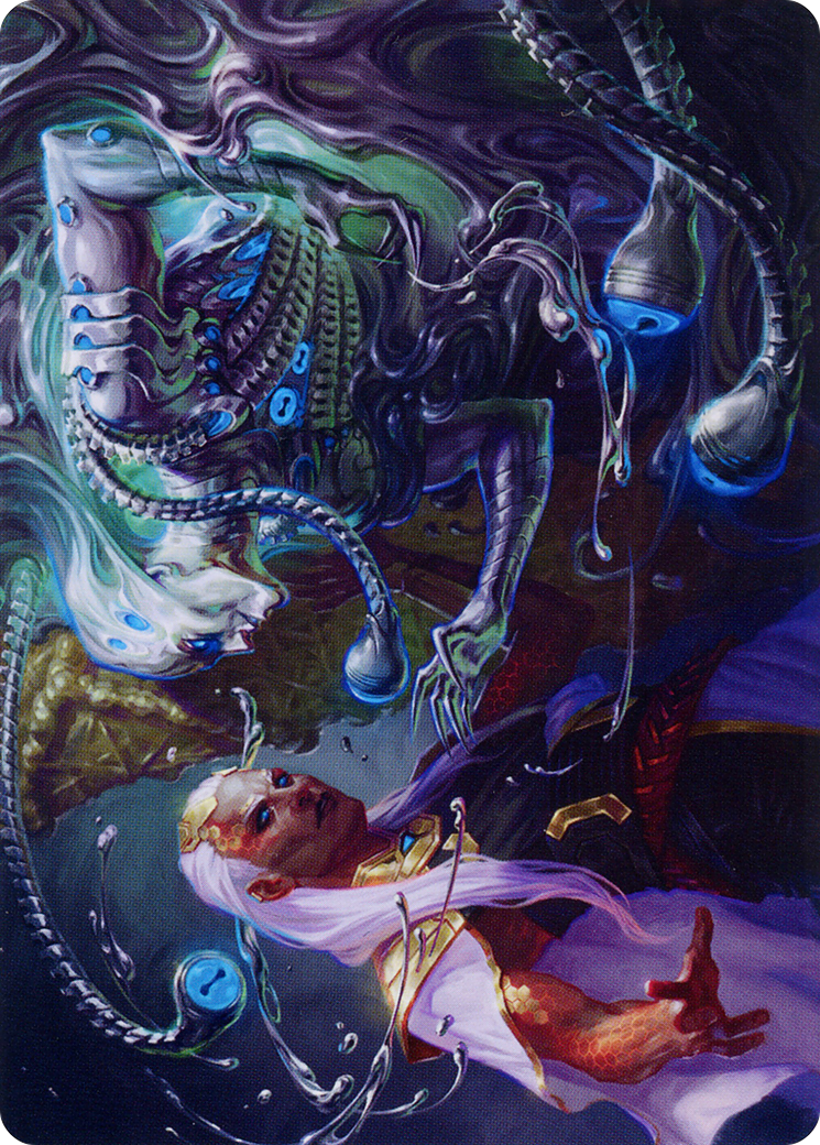 Mirage Mockery // Mirage Mockery (AONE-017) - Phyrexia: All Will Be One Art Series (Borderless)-3