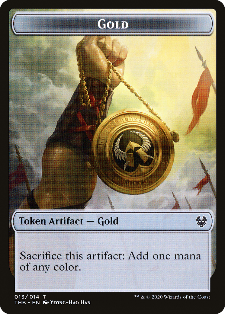 Gold Token (THB-013) - Theros Beyond Death Tokens Foil-1