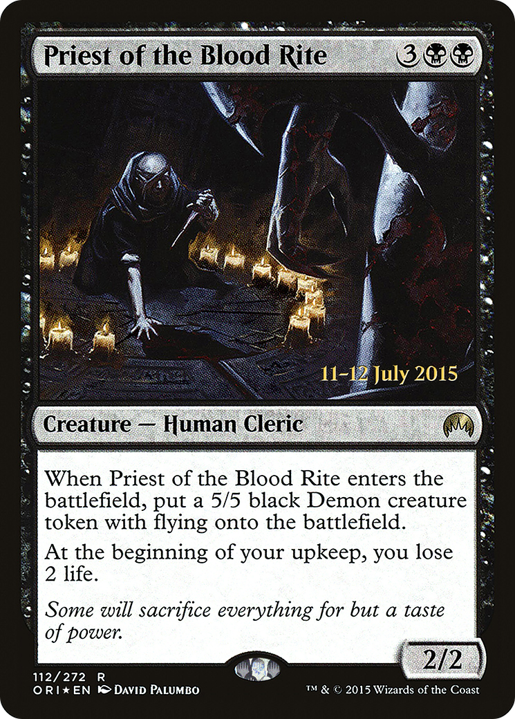 Priest of the Blood Rite [Magic Origins Prerelease Promos]-1