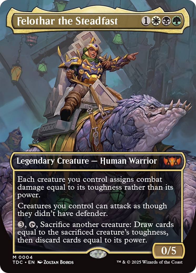 Felothar the Steadfast (Borderless) [Tarkir: Dragonstorm Commander]-1