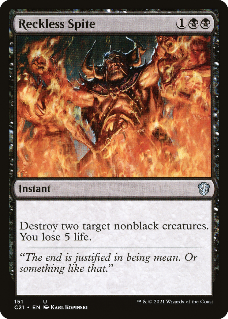 Reckless Spite [Commander 2021]-1
