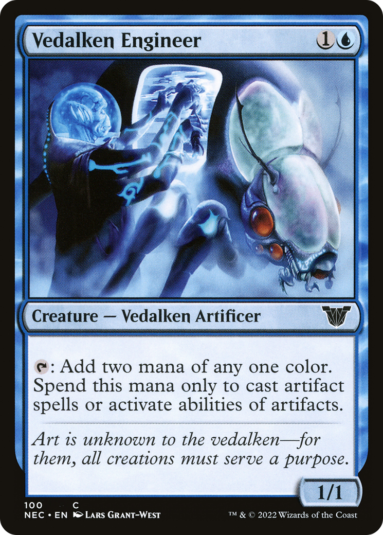 Vedalken Engineer (NEC-100) - Neon Dynasty Commander-1