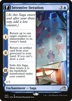 Inventive Iteration // Living Breakthrough (Extended Art) [Kamigawa: Neon Dynasty]-3