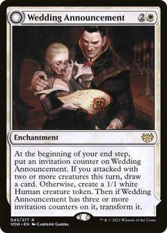Wedding Announcement (VOW-045) - Innistrad: Crimson Vow: (Double Faced Transform) Foil-1