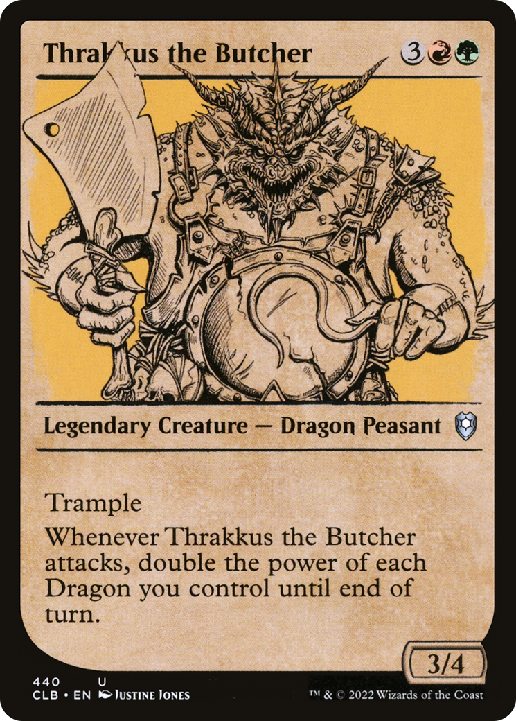 Thrakkus the Butcher (Showcase) [Commander Legends: Battle for Baldur's Gate]-1