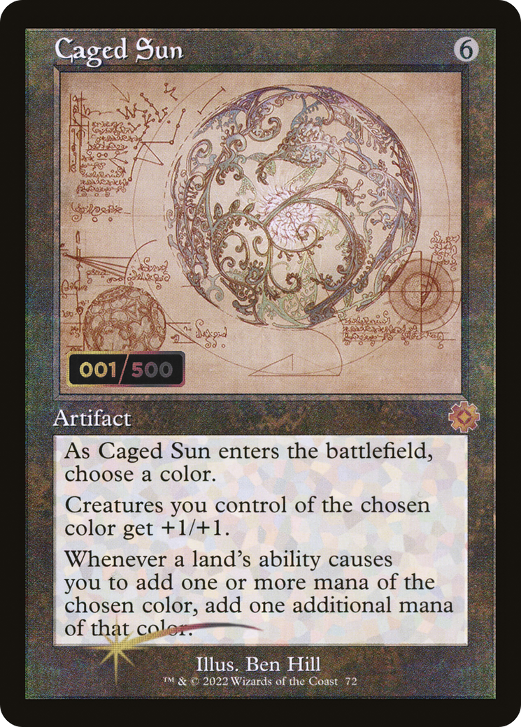 Caged Sun (Retro Schematic) (Serialized) [The Brothers' War Retro Artifacts]-1