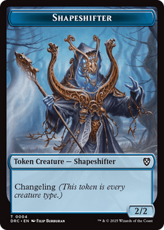 Zombie Army // Shapeshifter Double-Sided Token [Aetherdrift Tokens]-2