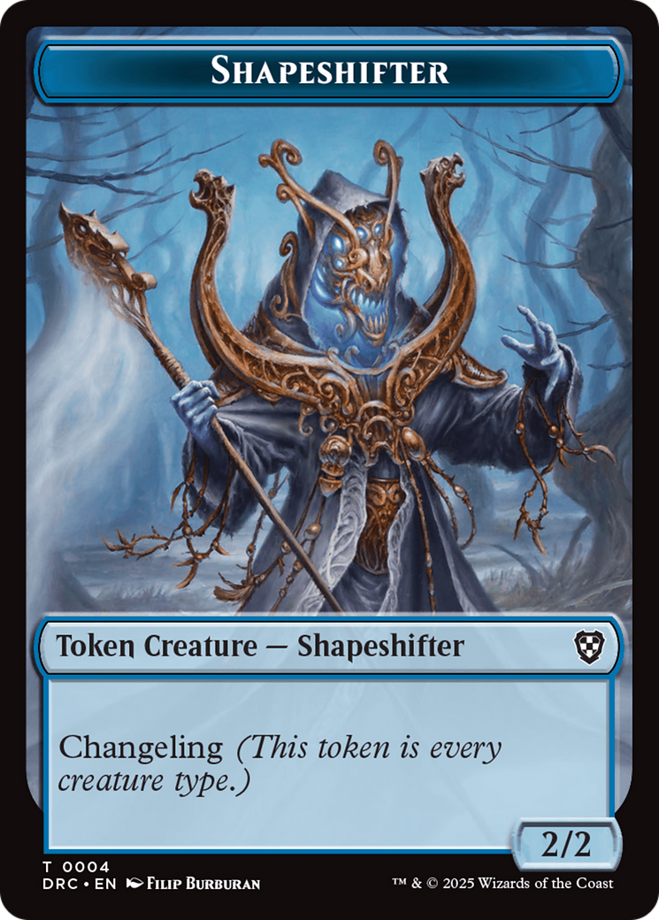 Zombie Army // Shapeshifter Double-Sided Token [Aetherdrift Tokens]-2