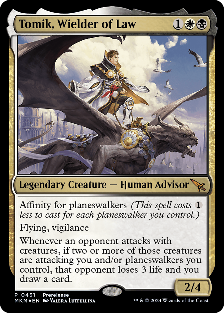Tomik, Wielder of Law [Murders at Karlov Manor Prerelease Promos]-1
