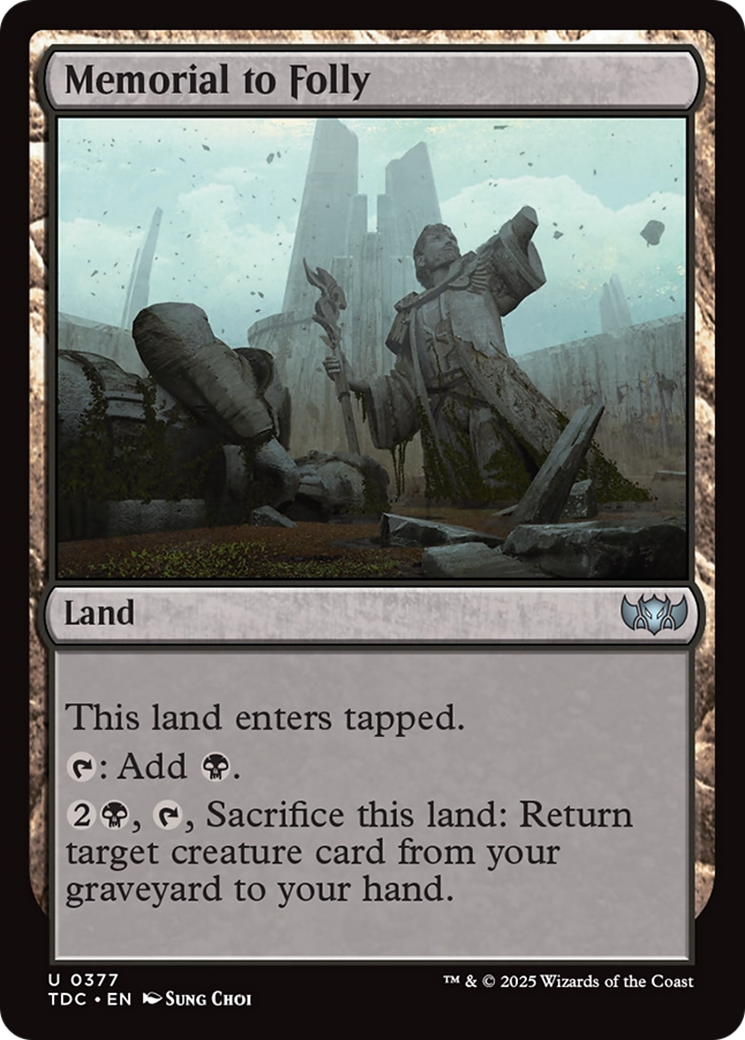 Memorial to Folly [Tarkir: Dragonstorm Commander]-1