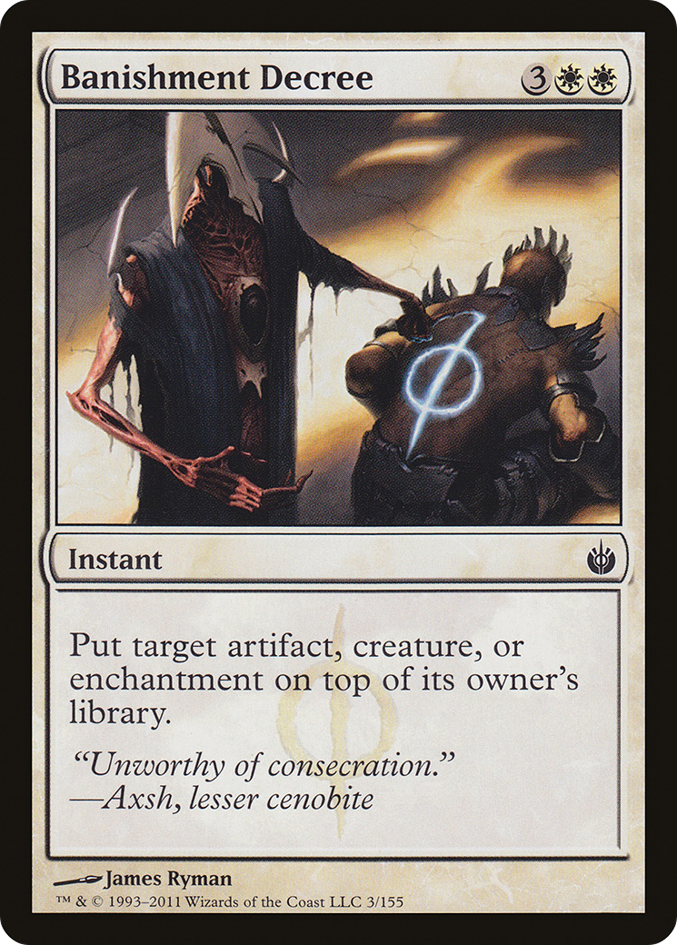 Banishment Decree [Mirrodin Besieged]-1
