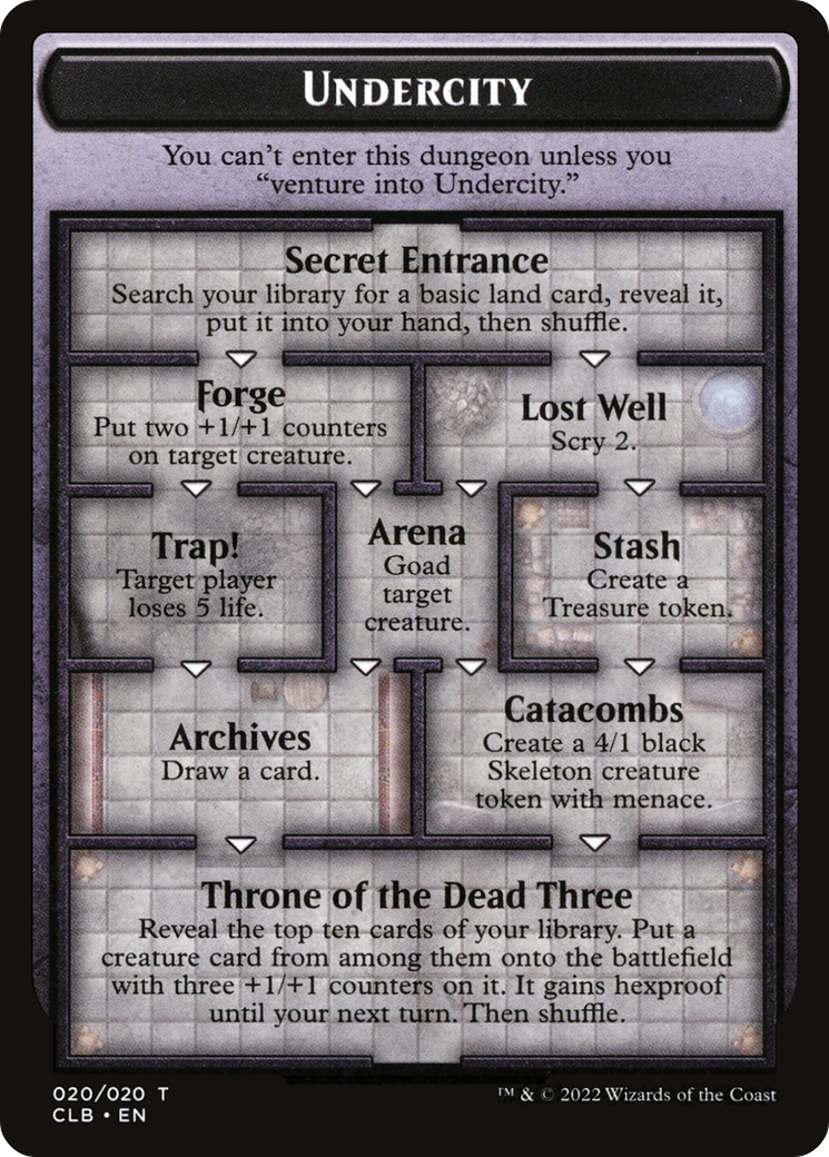Undercity // The Initiative (TCLB-020) - Battle for Baldur's Gate Tokens-1