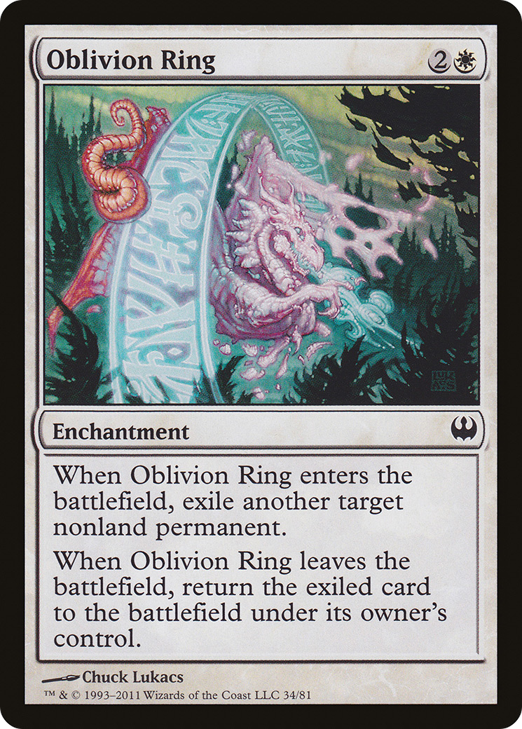 Oblivion Ring [Duel Decks: Knights vs. Dragons]-1