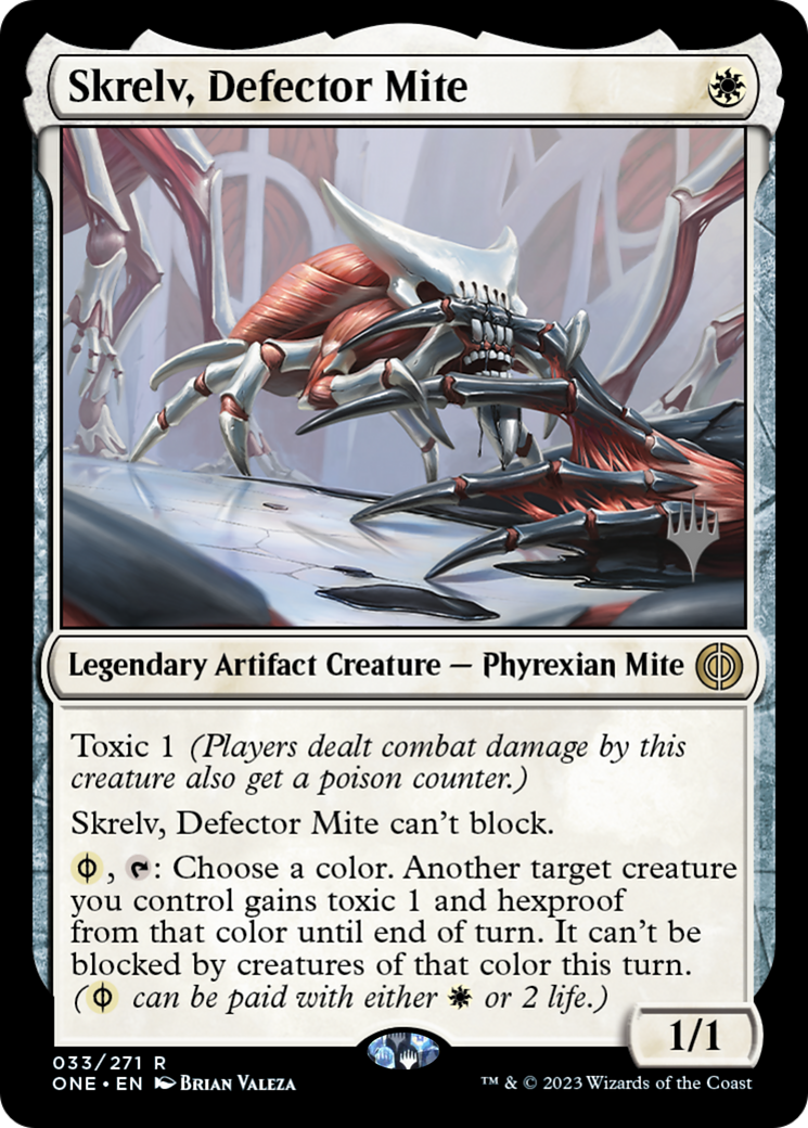 Skrelv, Defector Mite (Promo Pack) [Phyrexia: All Will Be One Promos]-1