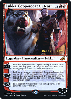 Lukka, Coppercoat Outcast [Ikoria: Lair of Behemoths Prerelease Promos]-1
