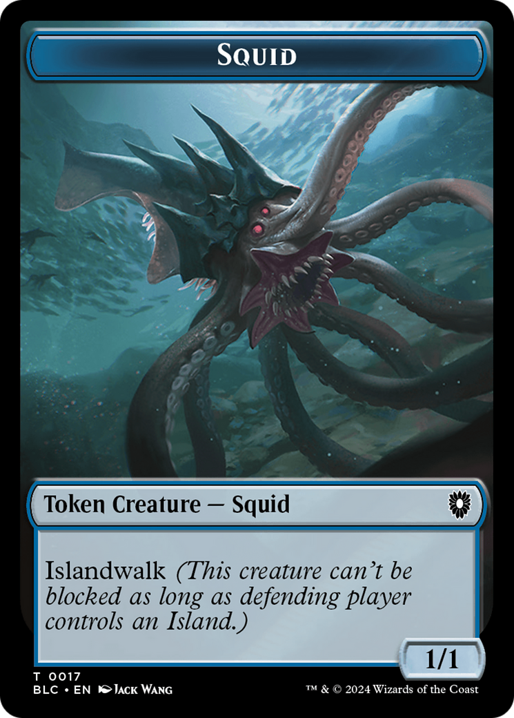 Squid (TBLC-017) - Bloomburrow Commander Tokens Foil-1