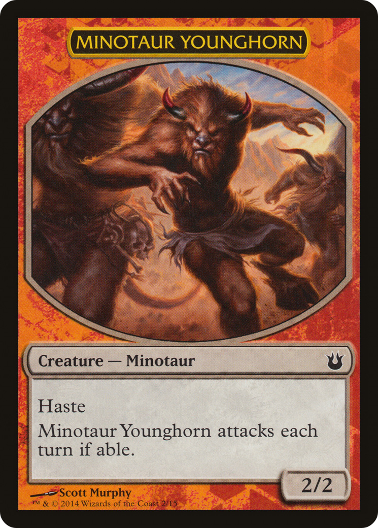 Minotaur Younghorn [Born of the Gods Battle the Horde]-1