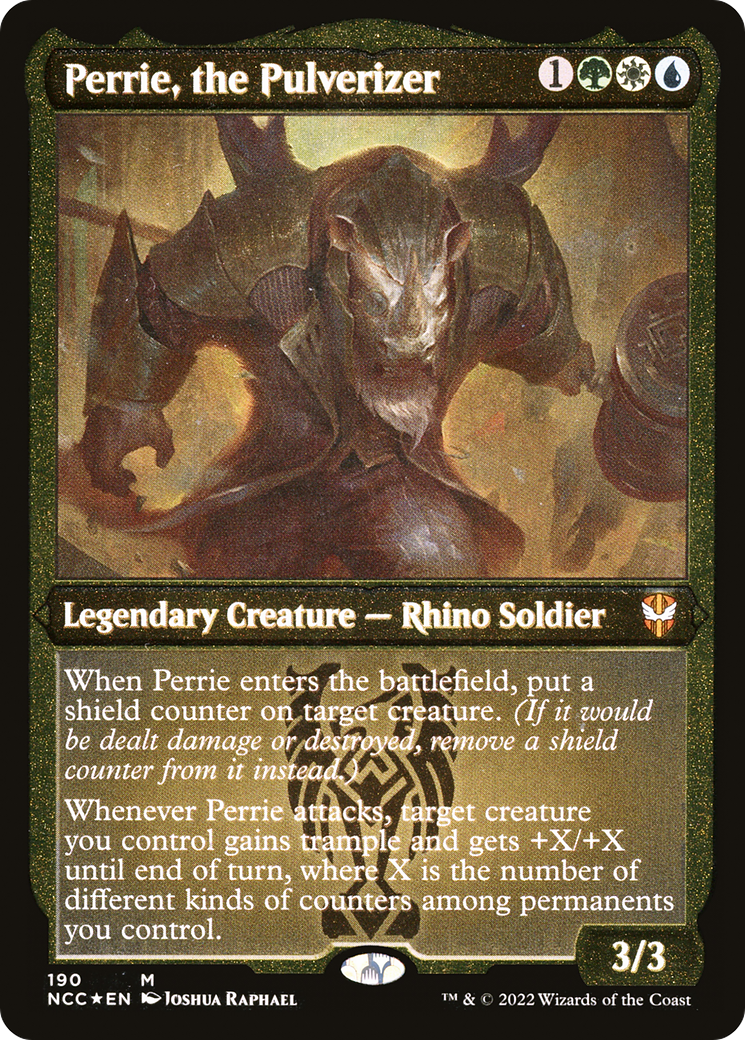 Perrie, the Pulverizer (NCC-190) - New Capenna Commander Etched Foil-1