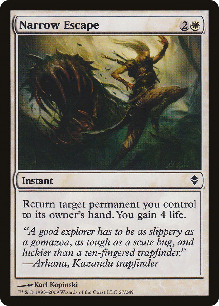 Narrow Escape [Zendikar]-1