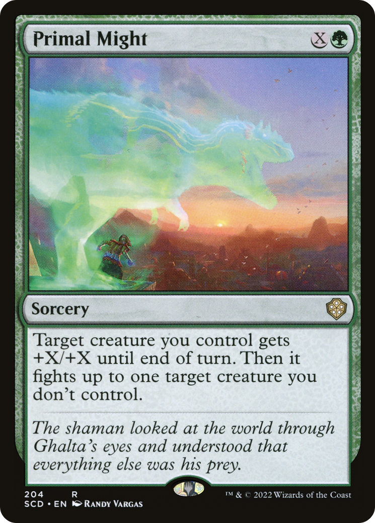 Primal Might [Starter Commander Decks]-1