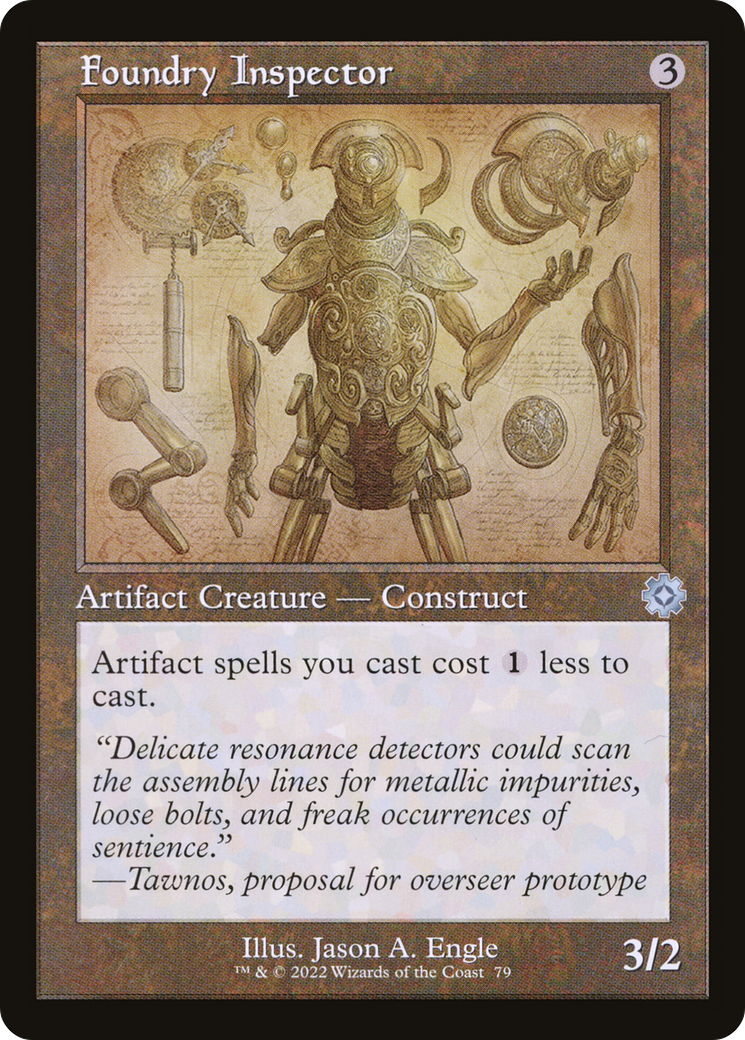 Foundry Inspector (Retro Schematic) [The Brothers' War Retro Artifacts]-1