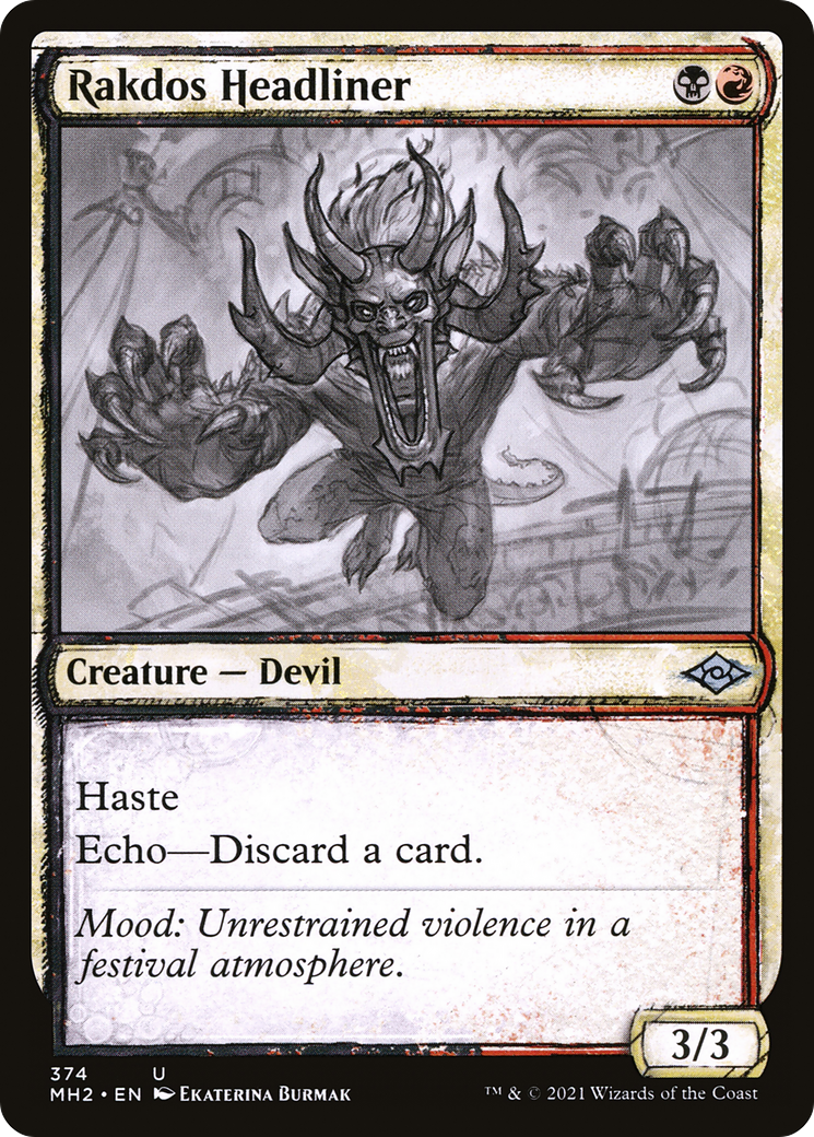 Rakdos Headliner (Sketch) [Modern Horizons 2]-1