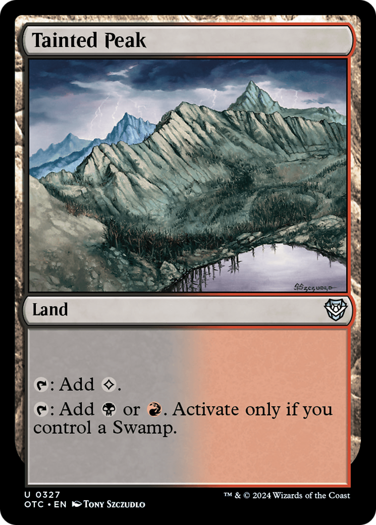 Tainted Peak [Outlaws of Thunder Junction Commander]-1